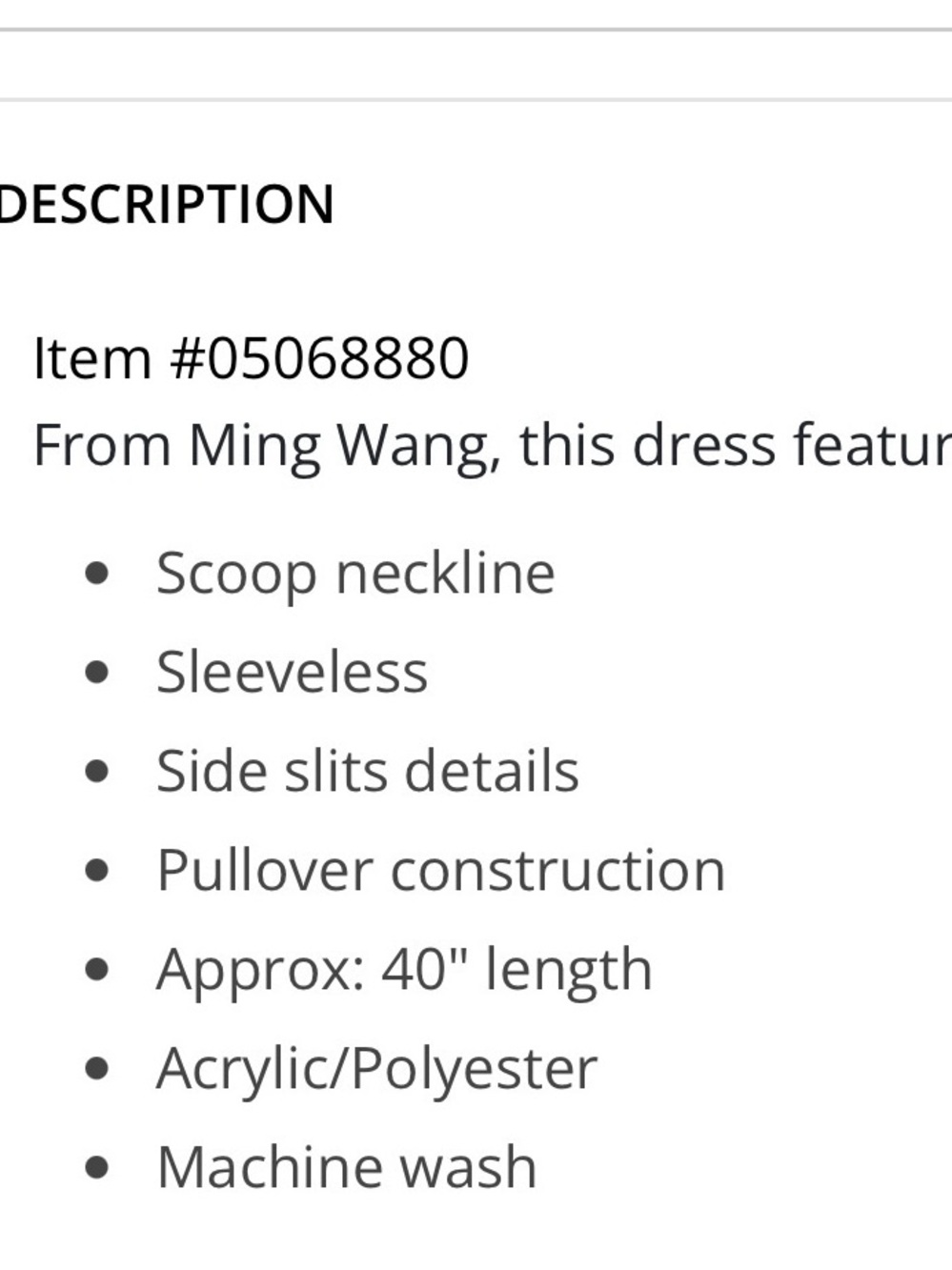 Ming Wang Sleeveless Scoop Neck Side Slit Tank Bodycon Dress Black size M - Picture 4 of 8